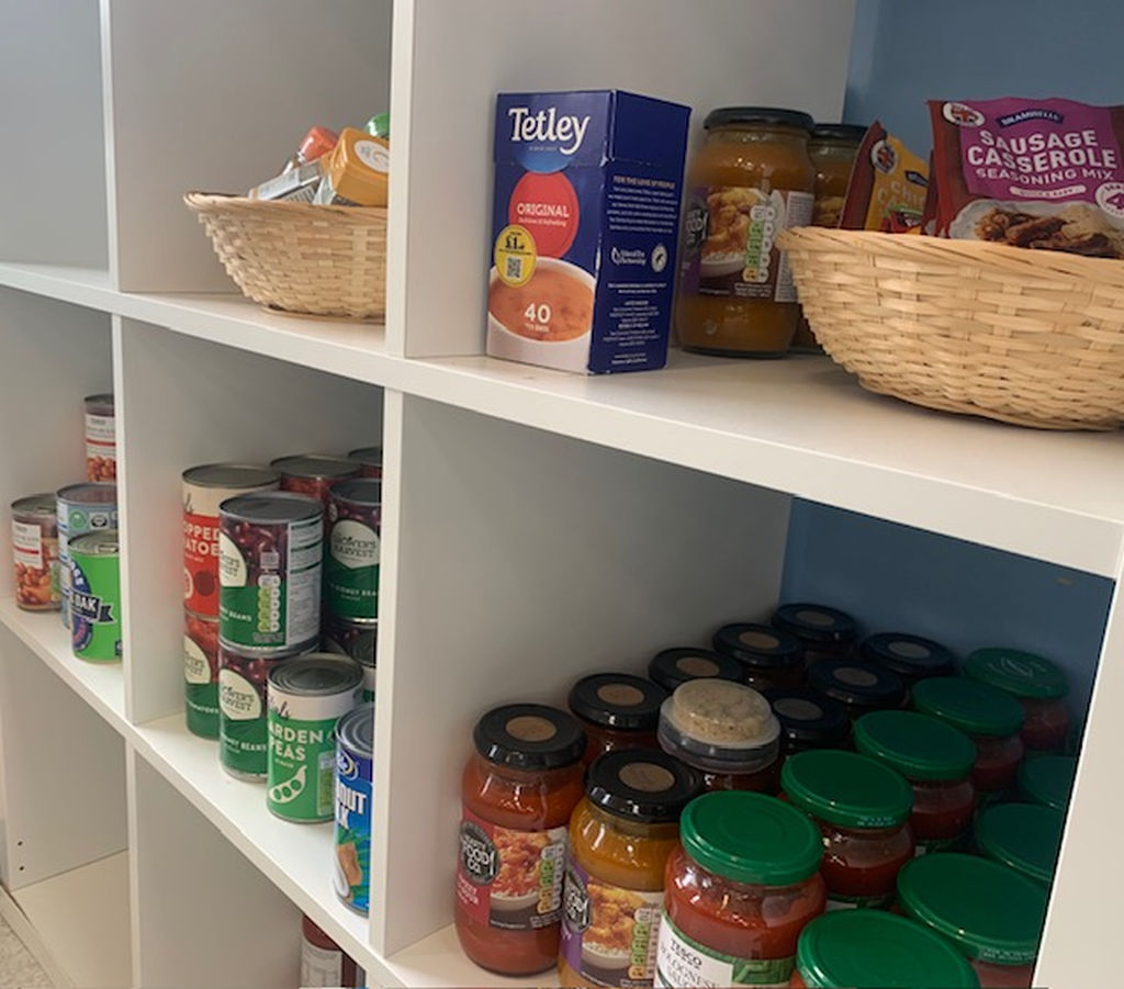 A small section of the dry goods on offer at the Symonds Community Pantry. A small section of the dry goods on offer at the Symonds Community Pantry.